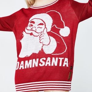 "DAMN SANTA" Christmas Sweater-Audio Sweater